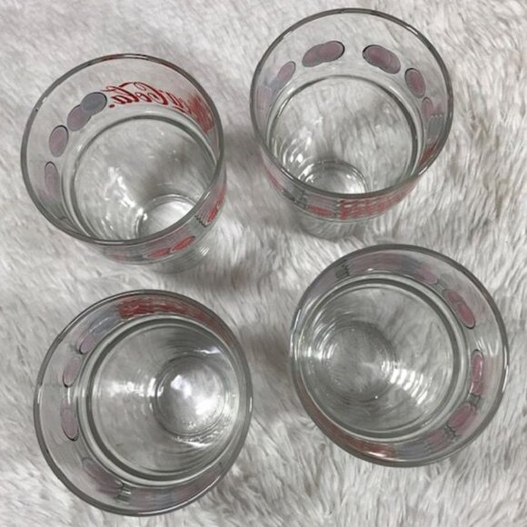 NWOT Set of 4 Vintage Coca-Cola Bottlecap Drinking Glasses - Picture 8 of 10